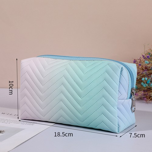 Gradient Color Waterproof Cosmetic Bag Storage Organizer Makeup Case Travel ↷ - Picture 12 of 17