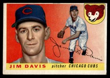 1955 Topps #68 Jim Davis Rookie Card Chicago Cubs