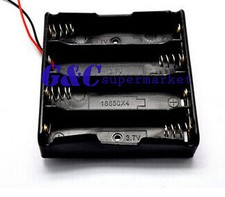 Battery Case Holder Storage Plastic Box 4 18650 Rechargeable Battery 3.7V