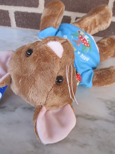 Build A Bear Mouse 11" Plush- Have A Mice Day T-Shirt-Mushroom Charm Necklace - Picture 6 of 6