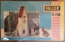 Vintage FALLER B-236 HO Scale Model VILLAGE CHURCH- Sealed in box, Germany