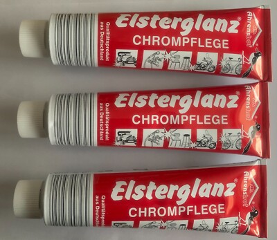 Elsterglanz 3er SET 150ml Chrompflege Politur, Paste
