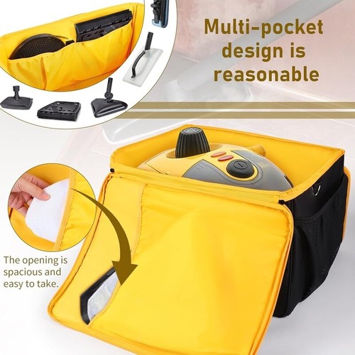 Adjustable Storage Bag Wagner C900134 Steamer W/ Extra Pocket Accessories Yellow - Picture 4 of 9