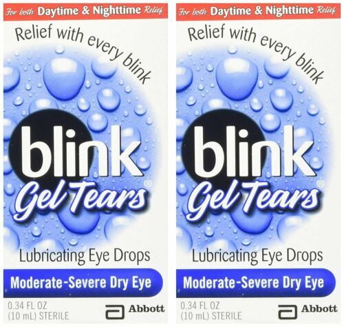 Blink Gel Tears Lubricating Eye Drop Moderate Severe Dry Sterile 0.34oz 6 Pack - Picture 7 of 8