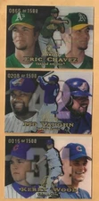 1999 FLAIR SHOWCASE ROW 1 baseball cards - You Pick 'Em