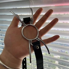 Bondage Open Mouth Gag 3.9cm Dia Ring Spider Fixation Deep Throat Slave Couples