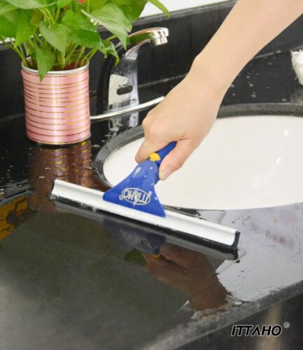 Window Cleaning Squeegee & Microfiber Scrubber Combo with Extendable Pole - Picture 7 of 8