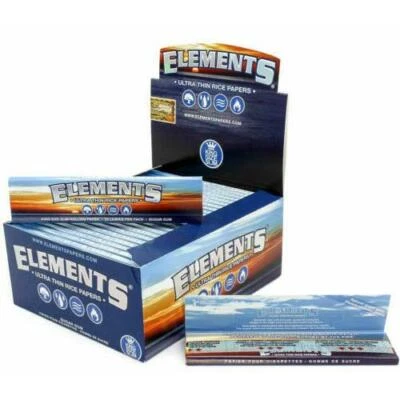 1 5 10 25 50 Elements Ultra Thin Rice King Size Slim Rolling Papers Skin Genuine