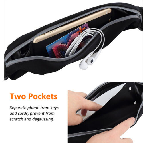 Sport Lauf Gürtel Bauchtasche Gym Gürteltasche für iPhone 16 15 14 13 Pro Max Plus - Bild 4 von 8
