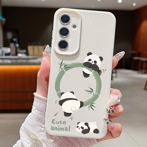 Custodia silicone antiurto per Samsung S24 Ultra S23 A15 A55 A16 simpatica panda - Foto 19 di 19
