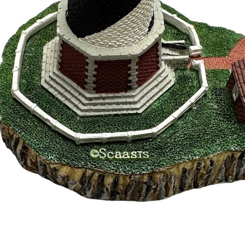 Réplica Faro Cabo Hatteras Cabo Scaasis 7" Decoración Náutica Costera Resina Negra - Imagen 2 de 7