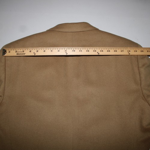 Jos A Bank Sz 44 Reg Tan Lined 2 Button Pockets Collared 100% Cashmere Blazer - Picture 23 of 24