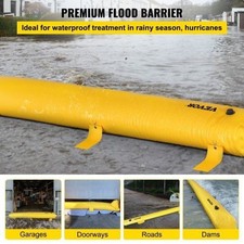 Flood Barrier 24 ft Length x 6 in Height Sandbag Alternative Water Barrier