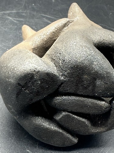 Toas Pueblo JASON MONDRAGON 3 Bear Family Micaceous Clay - Picture 8 of 8
