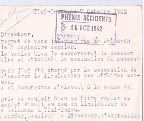 ALGERIA WW2 Stationery Card *Tizi-Ouzou* 1942 CDS France Cols {samwells}YS363 - Picture 4 of 10