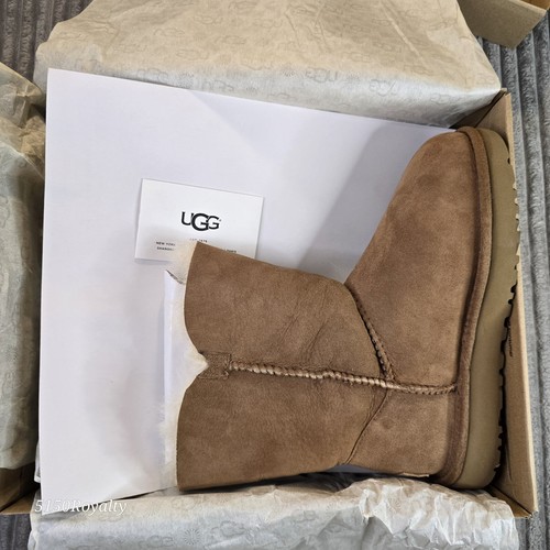 UGG Women's Chestnut Bailey Button II 1016226 Sheepskin Boot Size 5 New In Box - Bild 16 von 17
