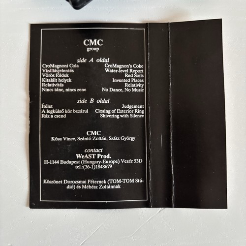CMC - S-T / CMC (RARE HUNGARIAN CASSETTE TAPE) ELECTRO/INDUSTRIAL - Picture 5 of 5