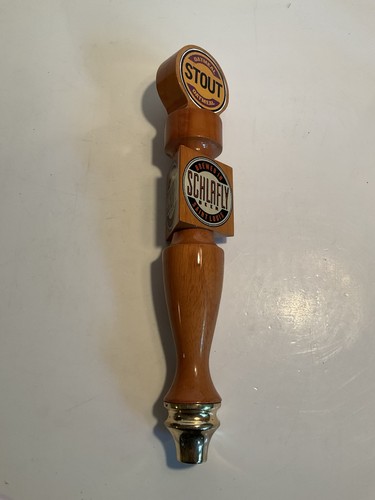 SCHLAFLY Stout Haferflocken gebraut in St Louis Holz Bier Zapfhahn Griff 14" - Bild 5 von 9