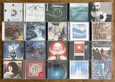 Lot Of 20 New Age Ambient CDs, Used, Deuter, Kitaro, Andreas Vollenweider, Etc