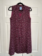 Cece Women 8 Purple Geometric Shift Dress 