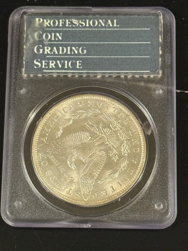 Dólar de plata Morgan 1883-O - PCGS MS64 (antiguo soporte de sonajero verde) Foto 4 de 4