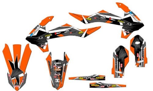 2018-2023 SX 85 Podium Orange Senge Grafiken Set Kompatibel Mit KTM - Picture 1 of 10