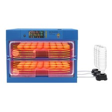 Blue Poultry Egg Hatcher Machine 128 Eggs Hatching Machine 80W Digital Automatic