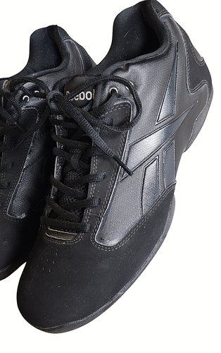 Reebok Herren All Black Wildleder Spitze mit klassischem Logo Turnschuhe Schuhe Gr. 11