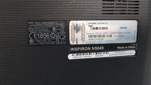 Dell inspiron n5040 15.6" Laptop 2.13 Ghz Intel Pentium P6200 4GB 500GB, NO OS - Picture 15 of 24