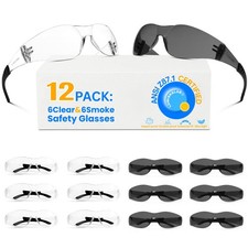 Safety Glasses Ansi Z87.1 Clear Safety Glasses Bulk Impact Scratch Resistant ...