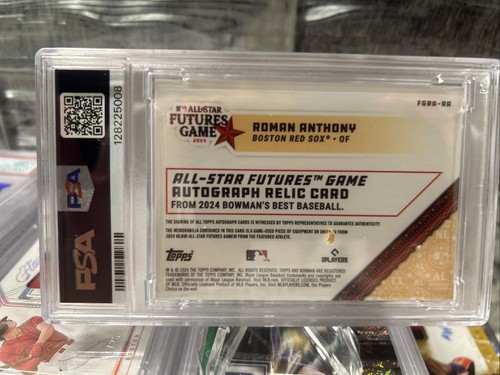 2024 Bowman's Best Roman Anthony Gold Ref. Futures Spiel gebraucht Auto #D 11/50 #FGRA - Bild 2 von 2