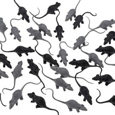 36 Pcs Fake Mice Realistic Mouse Fake Rats Small Plastic Mice for Mischief Prank