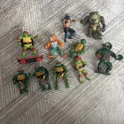 Vintage Teenage Mutant Ninja Turtles Figures Lot With MOTU And Thundercat Figure