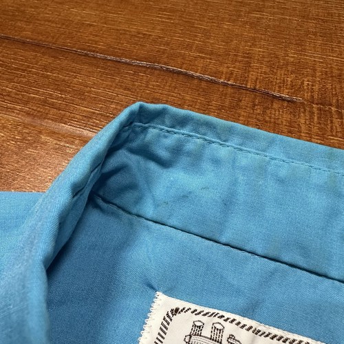 Vintage H Bar C Pearl Snap Shirt Mens L Blue Rancher Retro Cowboy Western VTG - Picture 7 of 13