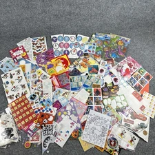 LOT Mixed VTG STICKERS &Temporary Tattoos Ephemeral Scrapbooking Teachers (READ)