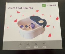Prospera PL026 Foot Spa Pro with Massage Rollers, Bubbles, Red Light