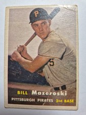 1957 Topps #24 Bill Mazeroski RC VG/EX