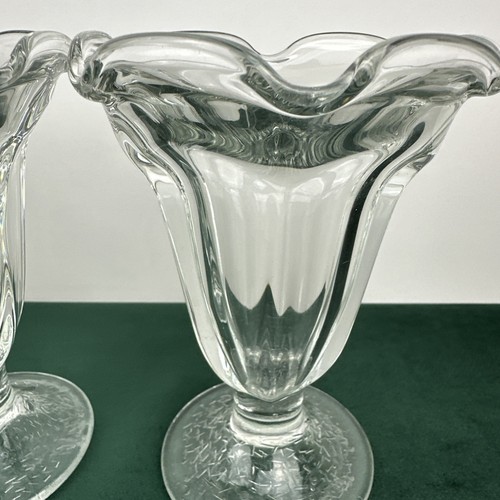 Vintage Icecream Glasses Sunday Soda Fountain Glass Libbey Lot/4 - Picture 13 of 23