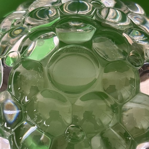 Signed Orrefors Hallon Bubble Bowl – Anne Nilsson Vintage Swedish Crystal - Picture 6 of 9