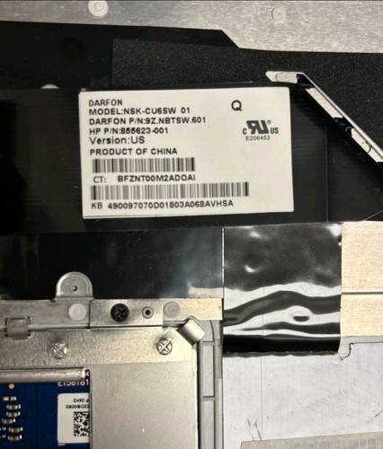 855623-001 4600970P0011 HP TECLADO CUBIERTA SUPERIOR 11-V 11-V020WM GRADO A - Imagen 3 de 3
