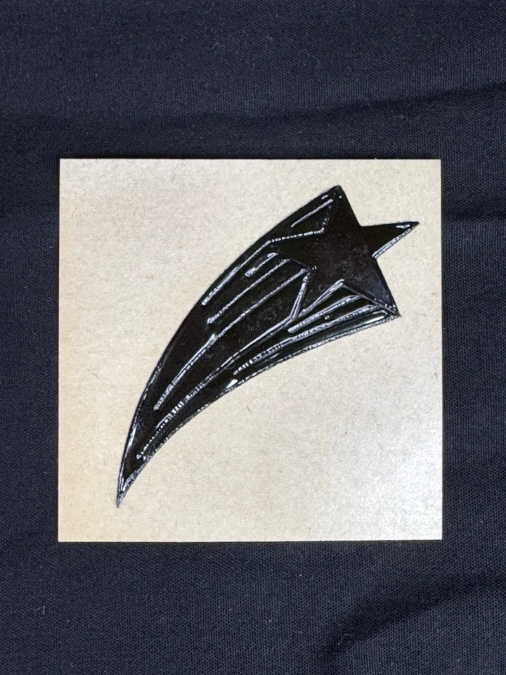 Vintage RARE 80’s (Mystiks?) Oily (BLACK) Stickers Lot Of X6 Space Fly Rocket — 第 4/4 张图片