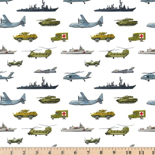 Letters From Home Transport White Patriotic C15612  Sale Quilt Fabric by Half Yd - Picture 1 of 3