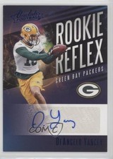 2017 Panini Absolute Rookie Reflex Signatures Blue DeAngelo Yancey Auto RC