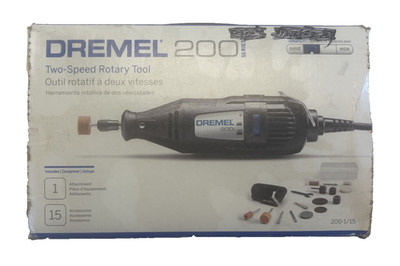 Dremel 200 Two Speed Rotary Tool & 15 Accessories - Open Box