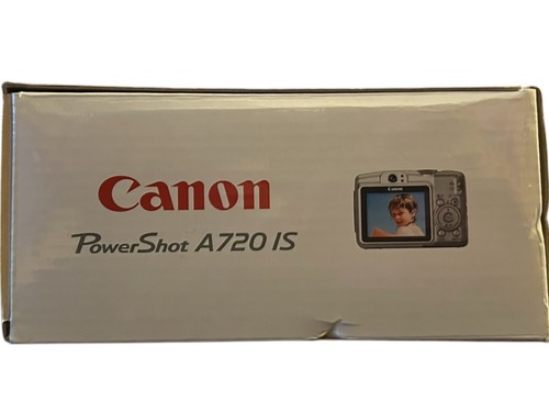 Canon PowerShot A720 IS Silver 8MP 6x Optical Zoom Flash Digital Camera W Box - Picture 14 of 17