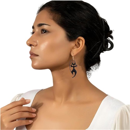 Girl Headbands Medievals Hairband&Bangles with Bat Shape Earring&Choker Set - Picture 9 of 9