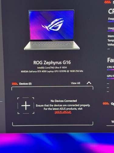 ASUS ROG Zephyrus G16 - Intel Ultra 9, RTX 4090, 240Hz , 32GB LPDDR5X, 6TB - Picture 8 of 9
