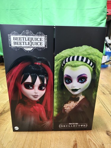 MONSTER HIGH SKULLECTOR Beetlejuice Betelgeuse and Lydia Doll 2-Pack - Picture 5 of 11