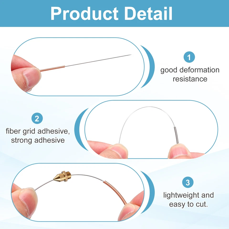 10Pcs 3D Printer Nozzle Cleaning Kit 0.15mm Stainless Steel Cleaner Needles Foto 4 de 4