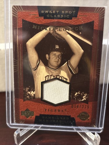 Mickey Lolich 2004 Upper Deck Sweet Spot Game - Used Memorabilia #014/275 Tigers